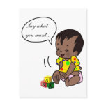 Baby Cartoon to Personalise - Post Card