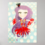 Baby cat spain doll whimsy book canvas print