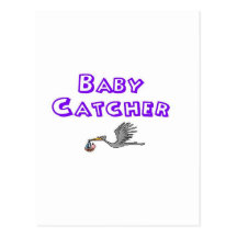 baby catcher postcard