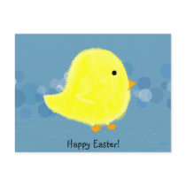 Baby Chick Happy Easter Postcard / Post Card