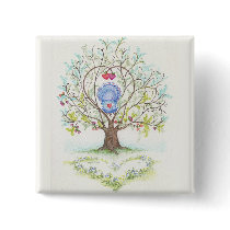 Baby Cradle in A Tree of Hearts and Love