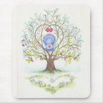 Baby Cradle in A Tree of Hearts and Love