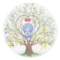 Baby Cradle in A Tree of Hearts and Love