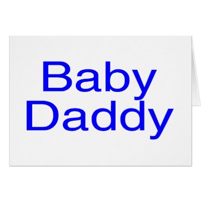 Baby Daddy Blue Greeting Card by TeeZazzle