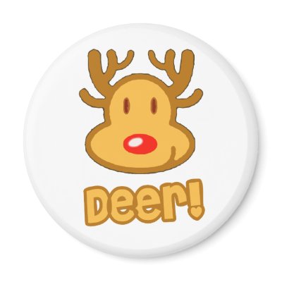 Baby Deer Cartoon Magnet by BurchellDesign