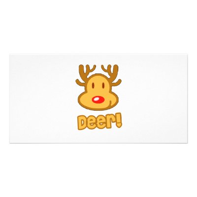 Baby Deer Cartoon Photo Cards by BurchellDesign