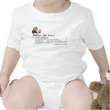 "Baby" Definition Onsie Shirts