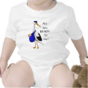 Baby Delivery Stork Baby Suit t-shirts