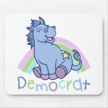 Baby Democrat Donkey Mouse Mats
