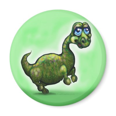 Baby Dinosaur Refrigerator Magnets by FunGraphix
