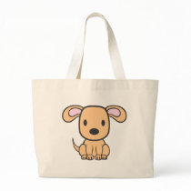 Baby Dog Cartoon Tote Bags