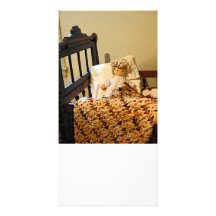 Baby Doll in Crib Photo Greeting Card