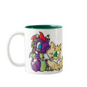 Baby Dragon and wolf mugs