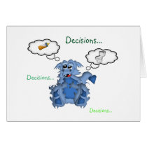 Baby Dragon Decisions...Decisions...Decisions... Greeting Cards