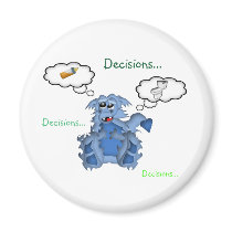 Baby Dragon Decisions...Decisions...Decisions... Magnets