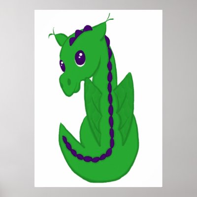 Baby Dragon Print by runninragged