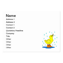 Baby duck business card
