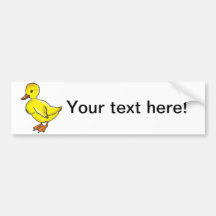 Baby duck cartoon bumper stickers