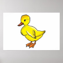 Baby duck cartoon print