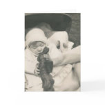 baby eating chocolate bunny card