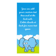 Baby Elephant Custom Invite