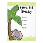 Baby Elephant Cutie Custom Announcements