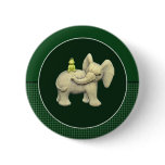Baby Elephant & Frog Pinback Button