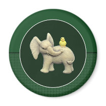 Baby Elephant & Yellow Duck magnets