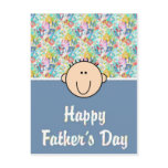 Baby Face D1 - Happy Father's Day postcards