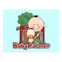 Baby Farmer With Duck Tshirts and Gifts Post Cards