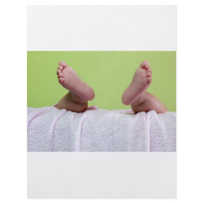 Baby feet flyer design by joxxxxjo
