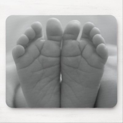 Baby Feet Mousepads by VectorGraphics