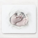 baby feet pencil sketch mousepads