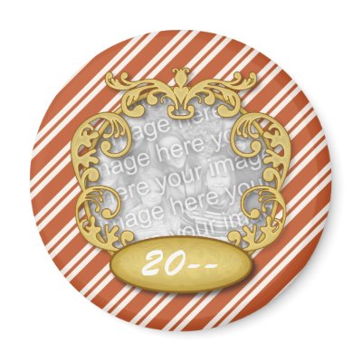 Baby First Christmas Candy Cane Stripes by OrangeBirdDesigns