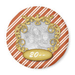 Baby First Christmas Candy Cane Stripes magnets