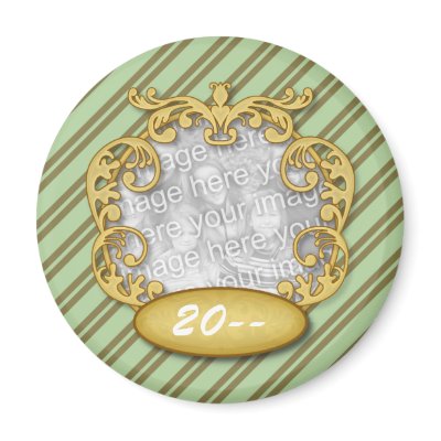 Baby First Christmas Green Brown Stripes by OrangeBirdDesigns