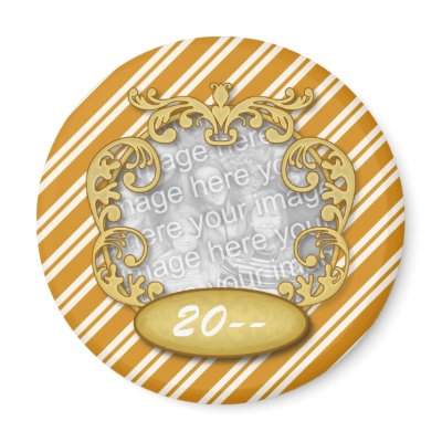 Baby First Christmas Orange White Stripes by OrangeBirdDesigns
