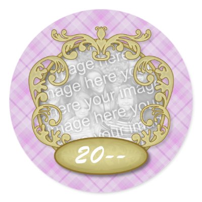 Baby First Christmas Purple Plaid by OrangeBirdDesigns