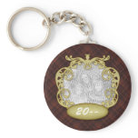 Baby First Christmas Red Plaid keychains