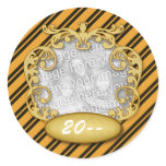 Baby First Christmas Tiger Stripes Sticker