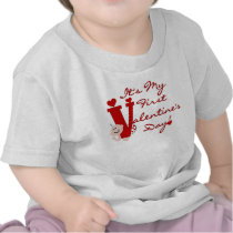 Baby First Valentine's Day Tee Shirts