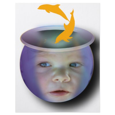 Baby Fish Bowl Flyer Design by 50thbirthdaygifts