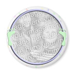 Baby footprint frame fridge magnet