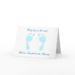 Baby Footprints (Boy) Card