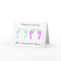 Baby Footprints Boy/Girl Twins