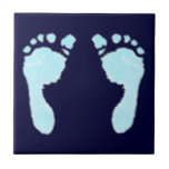 Baby Footprints (Boy) Tiles