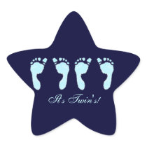 Baby Footprints (Boy Twins)