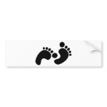 baby footprints bumper sticker