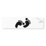 baby footprints bumper sticker