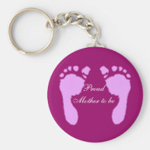 Baby Footprints (Girl) Keychain